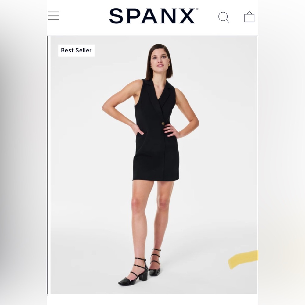 NWT - Spanx Vest Dress - size small - color black